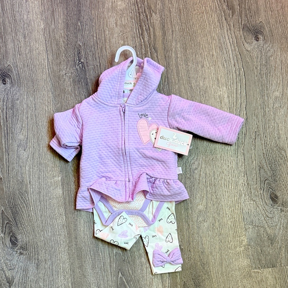 Duc Duc Kids Lavender Heart Set